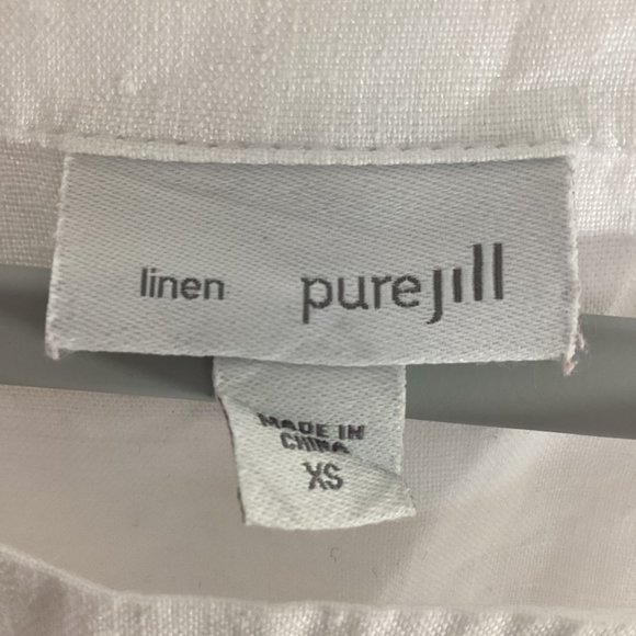 J. Jill Pure Jill Linen Watercolor Flower Floral Flowy Shirt - Size X-Small - Picture 6 of 6